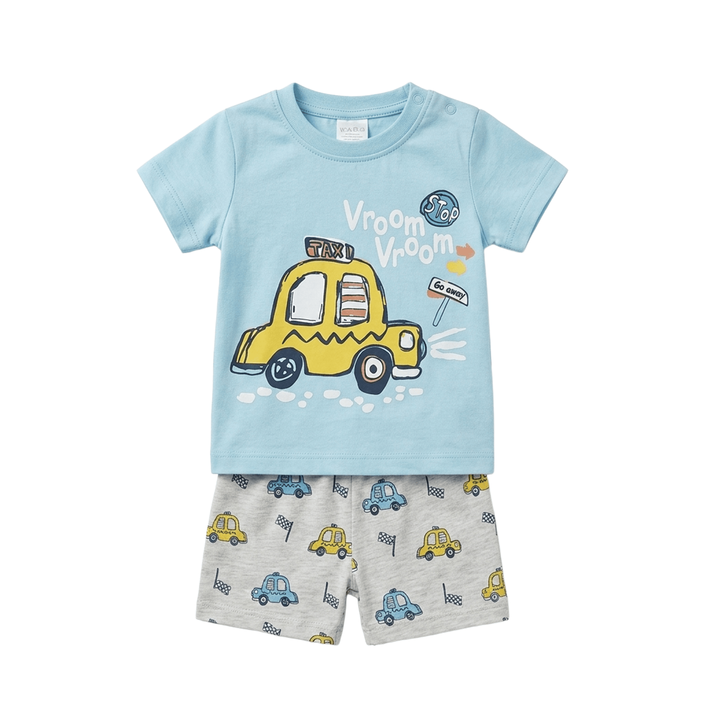 Boys' Summer Set – T-Shirt & Shorts (Vroom Vroom)