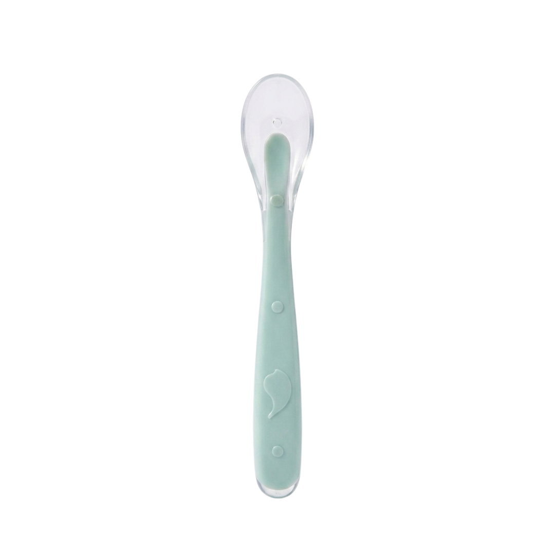 Soft silicone baby spoon for infants