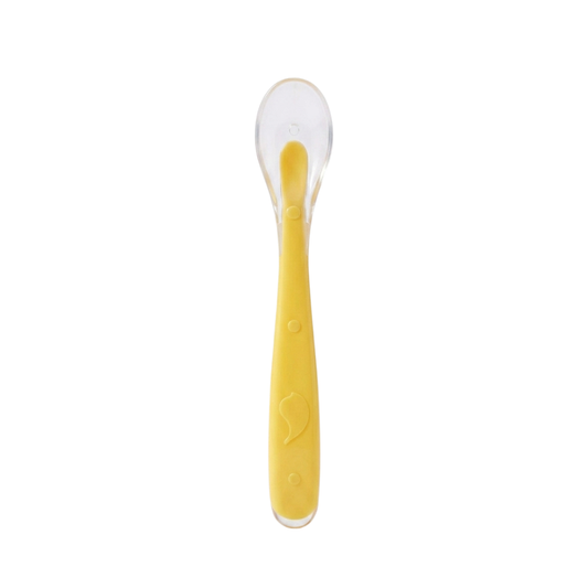 Soft silicone baby spoon for infants