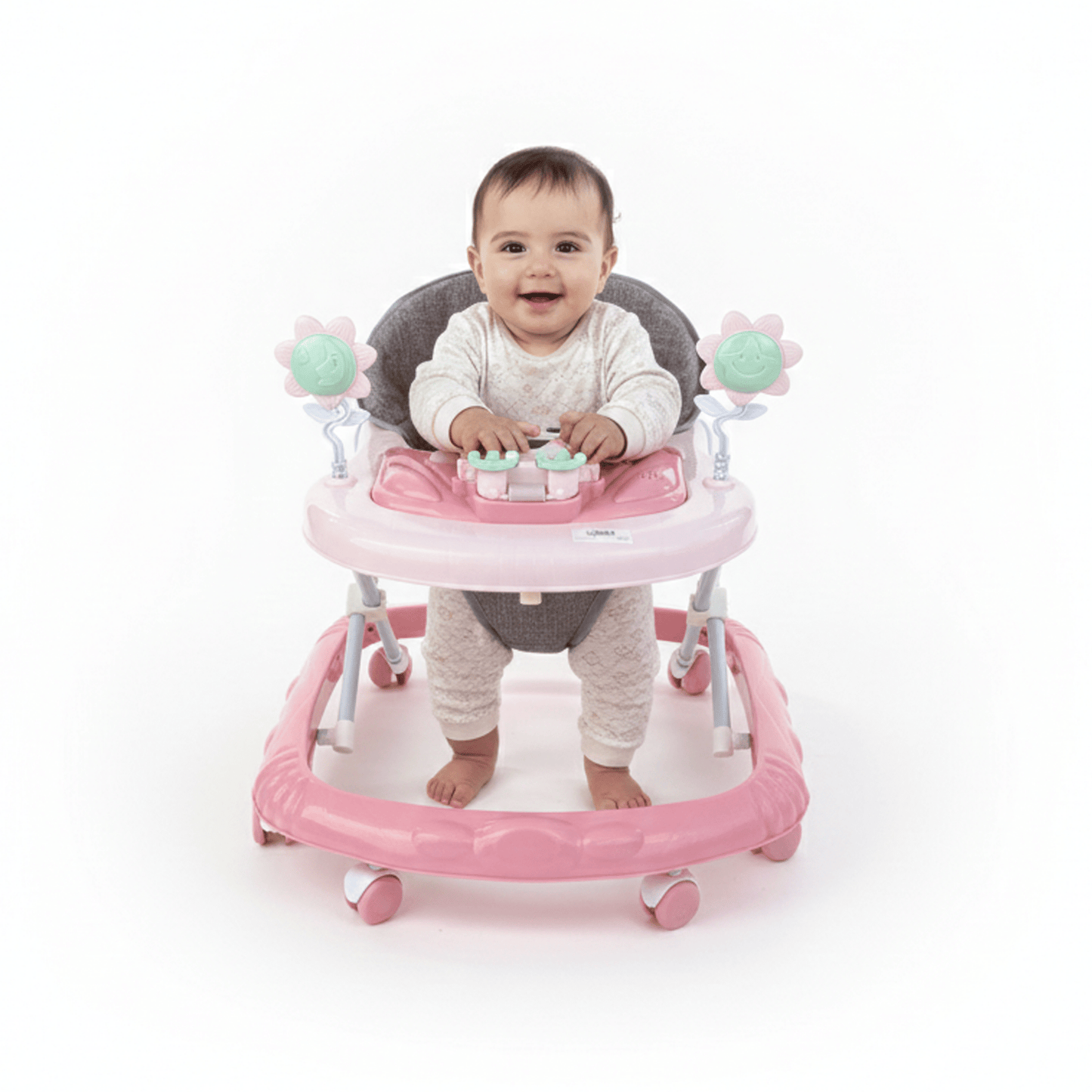 Musical Baby Walker – Flower & Frog Design