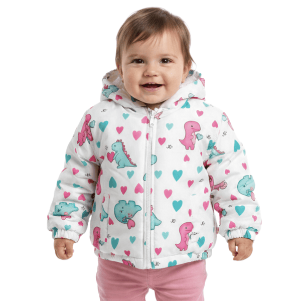 Dinosaur Alloa Girls' Padded Winter Jacket